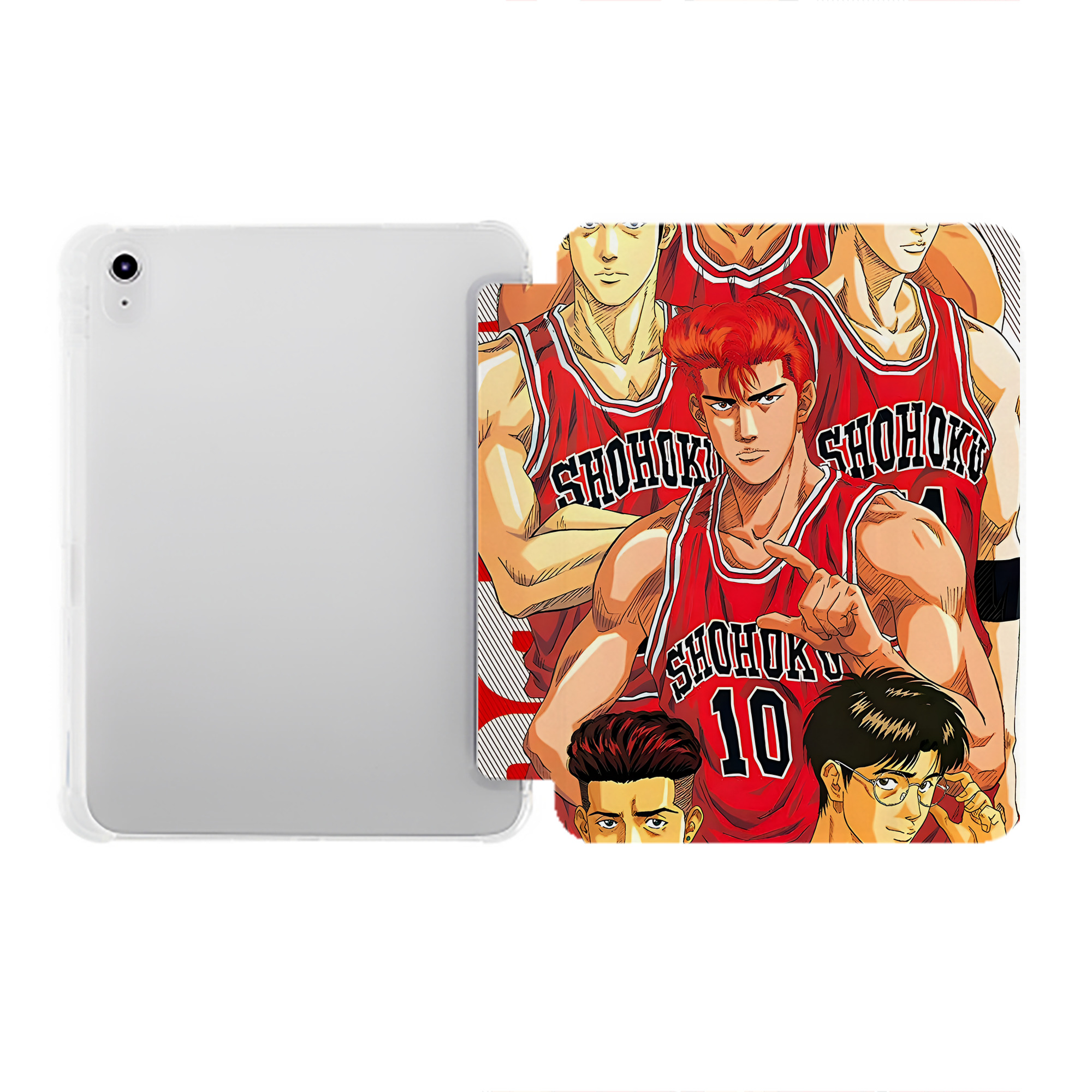 （画像用） SLAM DUNK／スラムダンク IPad ケース ペン収納付き 三つ折りスタンド PUレザー×シリコン 対応機種9.5/10.5/10.9インチ